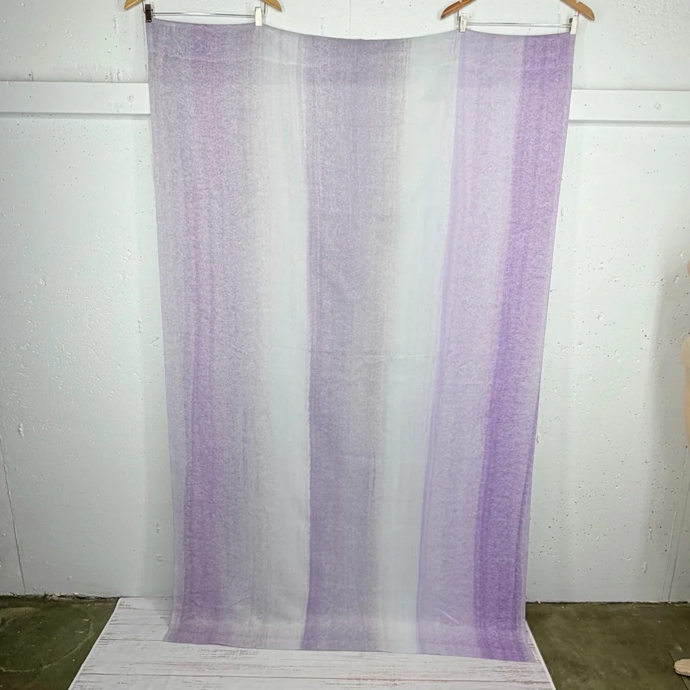 Society6 Set of 2 Purple and Gray Blackout Curtains 50 x 82”